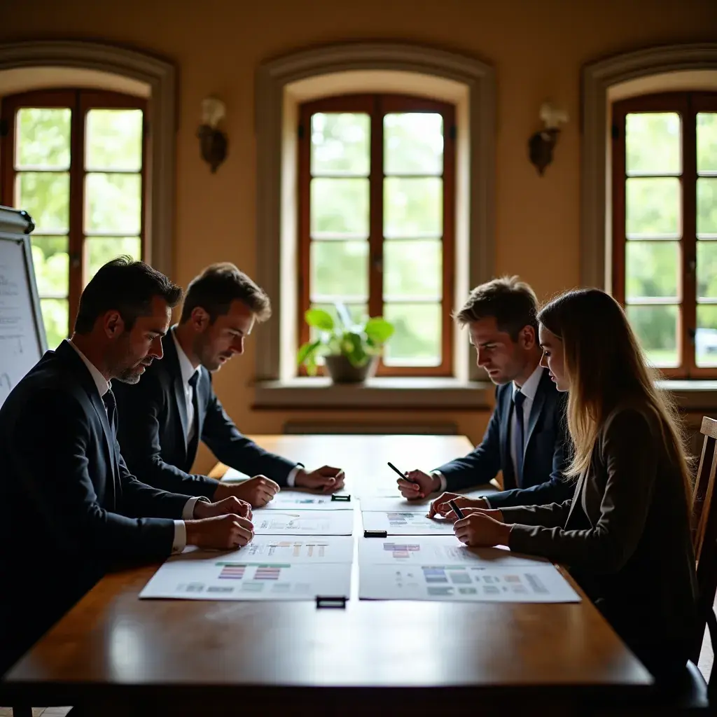 Diagramma che mostra le gerarchie all'interno di un'azienda italiana
